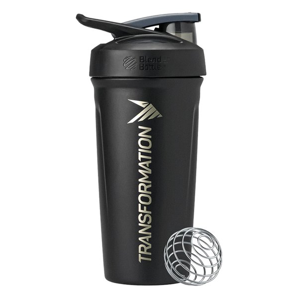 Transformation Performance Shaker BlenderBottle® | Double Insulated, Leak Proof & BPA Free | Perfect for Protein Shakes/Powder Mix | 24 Oz with Steel Whisk Ball (1)