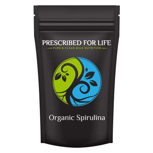 Prescribed For Life Organic Spirulina Powder | Blue Green Algae Powder for Superfood Smoothies | Rich Source of Vegan Vitamins and Minerals | Arthrospira platensis (12 oz / 340 g)