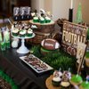 45Pcs Football Cupcake Toppers Football Cake Topper Supplies, Football Cake Decorations Gifts, Football Birthday Party Decorations, Football Cupcake Liners Decor Suitable for Football Themed Parties
