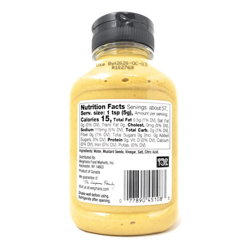 Wegmans Tradional Dijon Mustard (2 Pack, Total of 20.2oz)