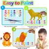 Yileqi Safari Animal Painting Kit for Kids Crafts and Arts Set, Jumbo Jungle Animal Toy Art and Crafts for Boys Girls Age 4 5 6 7 8 Years Old, DIY Paint for Kid Activities Birthday Gift