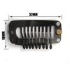 20pcs Metal Snap Clips for Hair Extensions DIY Clip in on Hair Extension Wigs 9 Teeth 32mm 1.2g/pc Black Brown Beige Color (Black)