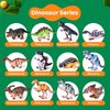 Dinosaur Wind Up Toys, 12 PCS Dino Toys for Birthday Gifts Bulk Flip Walking Jumping Clockwork,Dinosaur Theme Party Favors,Kids Prizes,Treasure Box Toys,Dinosaur Toys for Kids 3-6