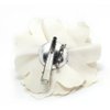 Meilliwish Camellias Flower Hair Clip and Brooch Pin 1 PCS(Cream) (A74)