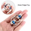 Gejoy 12 Pcs Bike Chain Fidget Toy Fidgets Toys Set Flippy Roller Chain Toy Sensory Toy Handheld Ring for Adults and Teenagers in Learning Help Anxiety Relief for ADHD(4 Colors)