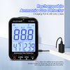 Ammonia Gas Meter NH3 Gas Monitor Sensor Range 0-100ppm, Resolution 0.1ppm with Temperature(℉/℃), Humidity, Backlight Display, Dual Alarm for Poultry, Farm, Home GC-535G