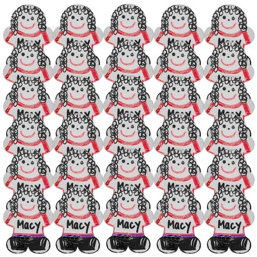 Fun Express People-Shaped Dry Erase Magnet Set - Colorful Reusable Whiteboard Magnets for Classroom Office Home Use & Creative Activities - Perfect for Organizing Teaching and Learning - 30 Pieces