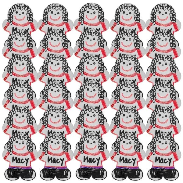 Fun Express People-Shaped Dry Erase Magnet Set - Colorful Reusable Whiteboard Magnets for Classroom Office Home Use & Creative Activities - Perfect for Organizing Teaching and Learning - 30 Pieces