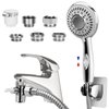 Shower Head Sink-Faucet Bathtub, Hose Sprayer Attachment with 5 Adapters, 79" Hose for Hair Washing, Pet Dog Rinse & Baby Bath, ON/OFF Extension for Tub Faucet, Utility Sink, Laundryroom, Garden