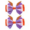 2PC Purple Dragon Ears Hair Bow Clips 4 Inch Women Dragon Horns Halloween Costume Hair Accessories for Figment