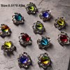BBATT-HAPPY Devil Eye Nail Charms and Cross Nail Charms,22PCS 3D Alloy Nail Art Rhinestones Decoration for Acrylic Nails, Nail Y2K Nail Jewels Accessories for Nail Art Supplies Manicure Craft DIY