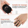 6 PCS Pocket Palm Combs for Men Black Shampoo Comb Hair Brush Scalp Massager Brush Comb Mini Finger Brush Scalp Comb for Home Travel Use
