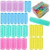 ZMD 30Pcs Hair Curlers Rollers Set,Snap on Rollers Self Grip Rollers Hairdressing Curlers Hair Curlers No Heat Hair Rollers for Long Hair Medium Hair Short Hair Rollers with Mini Comb 5 Sizes