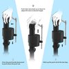 R&T Toilet Fill Valve, Anti Siphon Toilet Tank Replacement Kit, Universal Easy Install Toilet Parts Inside Tank