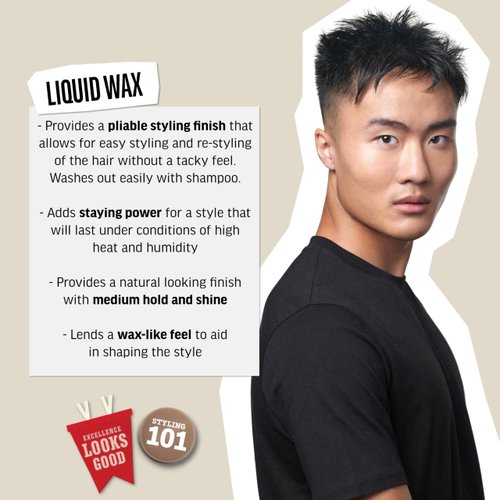 American Crew Men's Hair Wax, Liquid Wax, Medium Hold with Medium Shine, 5.1 Fl Oz