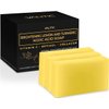 VALITIC Brightening Lemon & Turmeric Kojic Acid Soap with Vitamin C, Retinol, Collagen - Original Japanese Complex Infused with Hyaluronic Acid, Vitamin E, Shea Butter, Castile Olive Oil (3 Pack)