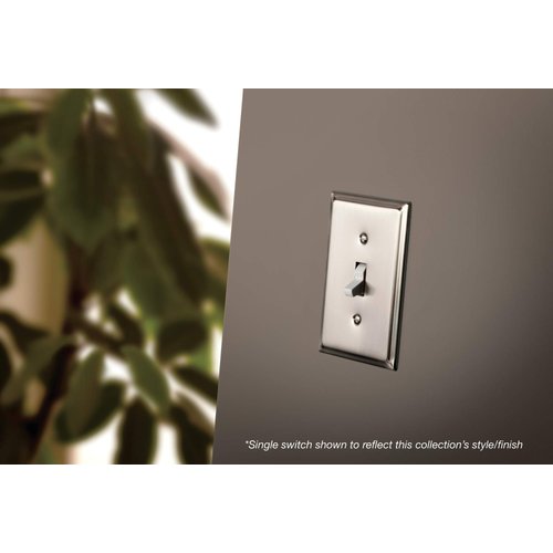 Franklin Brass 126362 Country Fair Single Duplex Wall Plate, Satin Nickel