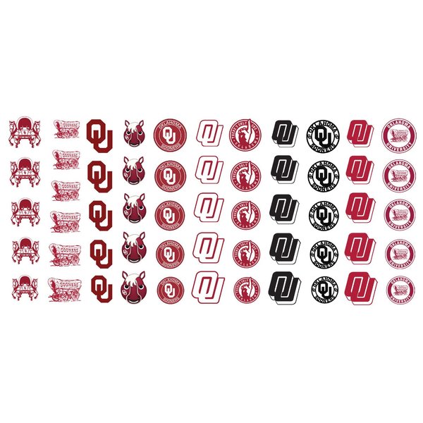 Sports Team for Oklahoma , OK College Waterslide Nail Art Decals - Salon Quality!