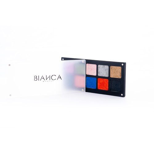 BIANCA MAKEUP Chromatic Eyeshadow Palette | 10 Vibrant Shades for Unlimited Creativity. (Metal)