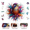 NIUNIUAMY Wooden Puzzle, Falcon Pattern Art Painting, Adult Wooden Puzzle, Animal Pattern Wood Carving Puzzle Designed for Family and Friends, 11 * 11 inches, 200 Pieces (Medium)