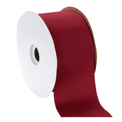 Berwick Offray 3" Grosgrain Ribbon, Cranberry Red, 50 Yards