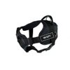 Dean & Tyler Black with Reflective Trim Fun Dog Harness with Padded Chest Piece, On Duty, Medium, Fits Girth Size 28-Inch to 34-Inch