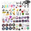 Generic Music Temporary Tattoos Birthday Party Supplies Favors Decorations Super Cute 96PCS Fake Tattoos Stickers for Boys Girls School Classroom Rewards Gifts Ideal Halloween