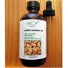 QUANE COSMETICS Organic Sweet Almond Oil | 100% Pure , Cold Pressed , & Hexane Free for Soft Moisturized Skin & Hair 4 fl oz