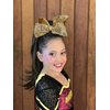 1PCS 8 Inch Big Sequin Hair Bows for Girls Alligator Clips Sparkly Glitter Hair Accessories for Little Teen Toddler Girls Kids (Gold)