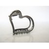 Generic Medium/small dark silver or rose gold heart shaped metal hair claw clip (Primary color: Gold), 1 Count (Pack of 1)