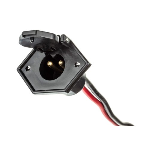 MotorGuide 8M4000954 Trolling Motor Power Receptacle, 2-Prong 12V, 24V or 36V Trolling Motors, for Bow-Panel Installation