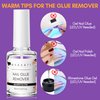 Makartt Nail Glue Remover for Press on Nails,10ML Glue Off for Nail Tips Acrylic Nails Fake Nails Debonder Adhessive Remover Acetone-free Nail Polish Remover, Can't Remove Gel Nail Polish