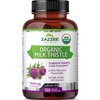 Zazzee USDA Organic Milk Thistle 30:1 Extract, 7500 mg Strength, 120 Vegan Capsules, 80% Silymarin Flavonoids, Standardized and Concentrated 30X Extract, 100% Vegetarian, All-Natural and Non-GMO