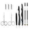 7 in 1 Eyebrow Grooming Kit for Women Eyebrow Scissors Eyebrow Brush Set Brow Brushes Scissors Tweezers Replaceable Eyebrow Razor