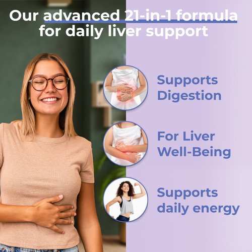 Avenir Nutrition Liver Shield & Cleanse | Herbal Liver Cleanse Detox & Repair Supplement | Milk Thistle & Artichoke Extract Supplements | Fatty Liver & Health Support | 120 Capsules for Men and Women