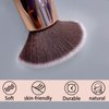 GFOUNS Foundation Brush For Liquid Makeup :Angled & Flat Top Kabuki Brush Synthetic Professional Makeup Brush For Liquid,Cream,and Powder-Buffing,Blending,Flawless Face Brush(GFOUNS-BR003-2P)
