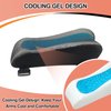 GUFAOWI Upgraded Office Chair Arm Pads with Cooling Gel, Ergonomic Memory Foam Armrest Pads for Office Chair Gaming Chair Arm Rest Covers for Desk Chair Armrest Cushions (Set of 2)