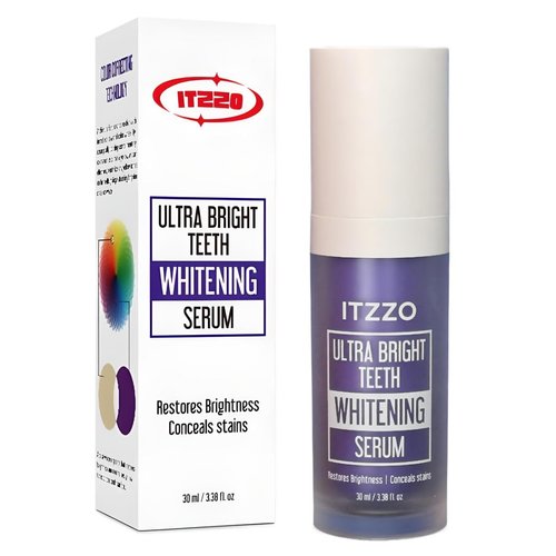 Purple Toothpaste for Teeth Whitening - Color Corrector & Stain Removal - Teeth Whitening Booster by ITZZO