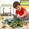 Niwoed Dinosaur Truck Toys for Kids 3-5, Tyrannosaurus Transport Vehicle Carrier Car Toys with 8 Dino Figures, Dinosaur Playset Toys for 3 4 5 6 7 8 9 10 Years Old Boys Girls Kids Birthday Gifts