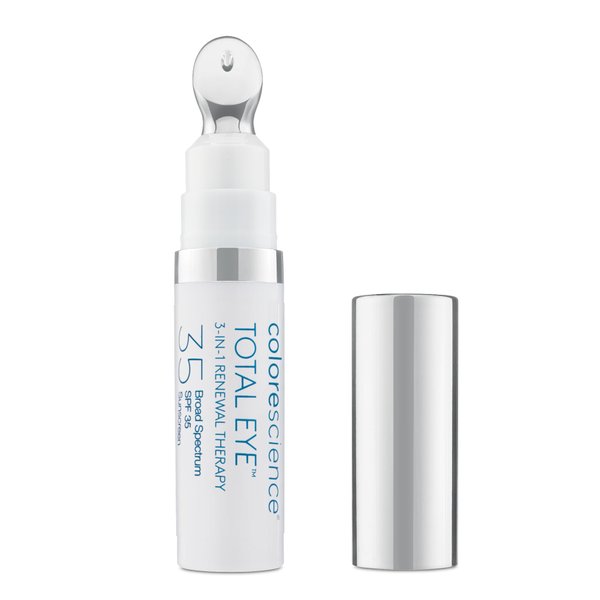 Colorescience Total Eye 3-in-1 Anti-Aging Renewal Therapy for Wrinkles & Dark Circles, SPF 35, Fair
