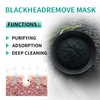 Peel Off Face Mask, Blackhead Remover Mask Activated Charcoal Black Mask, Purifying Blackhead Mask Peel Off Face Mask for Nose Pores Acne Blackhead Facial Mask with Brush and Pimple Extractor Tools