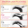 Generic Lash Buddy Self-adhesive Eyelashes,3 Pairs Self-Sticking False Eyelashes Natural Look, No Glue, Three Different Types Waterproof Natural Long Thick Style Lashes for Women