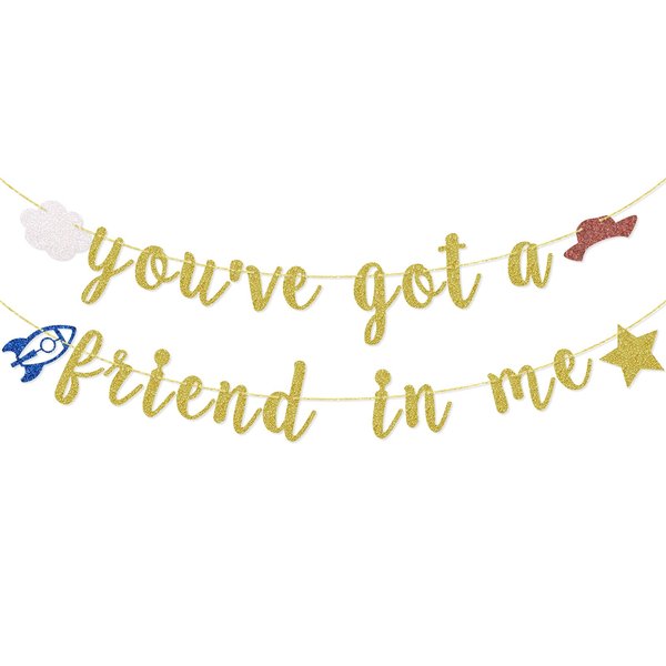 You've Got A Friend in Me Banner Friend Birthday Party Supplies Friends Inspired Decor