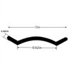1" Black Vinyl Insert Molding Trim Screw Cover RV Boat Camper Trailer (25ft)
