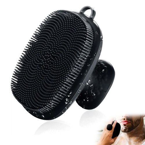 Face Scrubber, Silicone Face Scrubber for Men, Facial Cleansing Brush Silicone Face Wash Brush Manual Waterproof Cleansing Skin Care Face Brushes for Cleansing and Exfoliating
