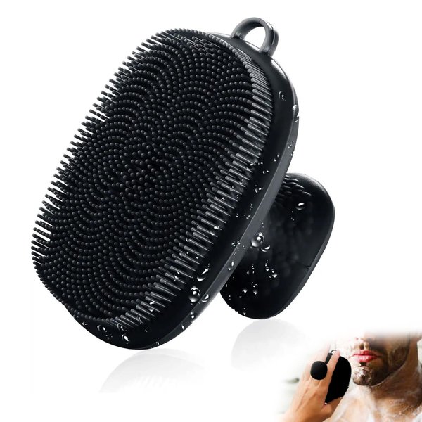 Face Scrubber, Silicone Face Scrubber for Men, Facial Cleansing Brush Silicone Face Wash Brush Manual Waterproof Cleansing Skin Care Face Brushes for Cleansing and Exfoliating