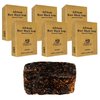 HERBOGANIC Raw African Black Soap Bar Pack of 6, 6 oz each. 100% pure natural Product of Ghana. black soap is great for acne, Eczema, blackheads, face, hair, and body wash.