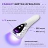 SMALLSHS Handheld LED UV Nail Lamp, Upgraded Mini Gel Nails Light Flash Nail Curing Polish Rechargeable Nail Dryer Resin Art Fast-Dry Machine Portable Home DIY Salon Manicure 5V USB