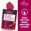 Kiwa Beetroot Powder with Collagen 2-Pack – Vegan, Gluten-Free Dietary Supplement – Supports Natural Energy & Healthy Cell Function – 7oz Bags