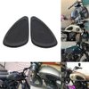 Kucehiup Motorcycle Fuel Tank Knee Pad, Vintage Tank Side Panels Protector Stickers Universal Gas Petrol Tank Knee Pads(Black2)
